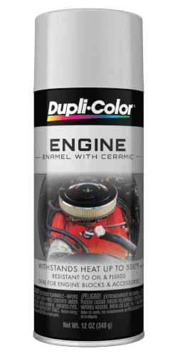Dupli-Color Engine Paint with CERAMIC, Gloss, Aluminum, 12 oz - color: Aluminum, size: 12 Ounce (Pack of 1)