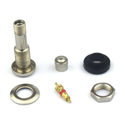 50 Pack TR416 Metal Valve Stems Outer Mount Fits .453" & .625" Rim Holes Long 1 1/2", Silver - 50 Pack (TR416-50 Pack) - size: TR416 - 50 Pack