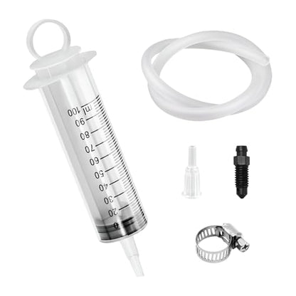 Brake Bleeder Kit, Hydraulic Disc Clutch Bleed Tool with 100ml Syringe 50cm Hose, Universal Brake Bleeding Kit Oil Fluid Extractor for Motorcycle Car Repair Maintenance