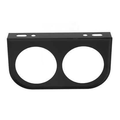 Acouto 2 Hole Gauge Pod 2‑1/16inch 52mm Gauge Panel Gauge Universal Metal Car Meter Mount Instrument Panel Holder Bracket
