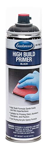 Eastwood High Build Primer 500ml Can - Black Aerosol for Steel Aluminum Plastics