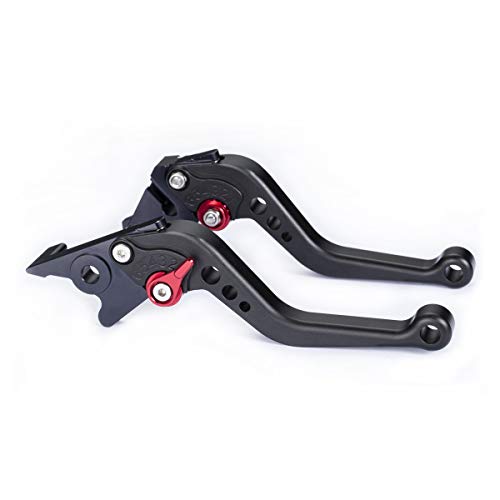 Hopider Short Brake Clutch Levers Compatible with GROM MSX125 2014-2026 - color: Black