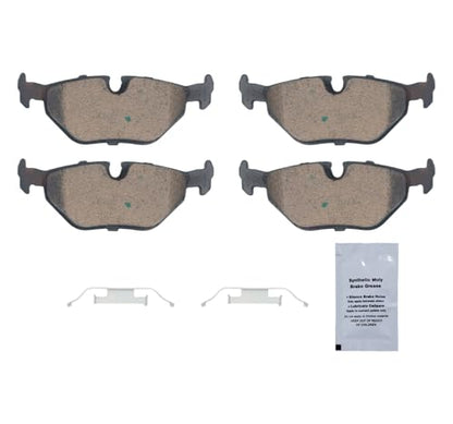 HUSCH Rear Ceramic Brake Pads Kit Fit For BMW 318is 1992-1996 - size: D396-7286
