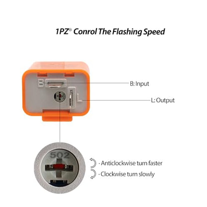 1PZ 7/8" Multi-Function Horn Turn Signal On/Off Light Switch + Flasher Relay + Horn Replacement for Honda Yamaha Suzuki Kawasaki Arctic Cat Motorcycle ATV Offroad