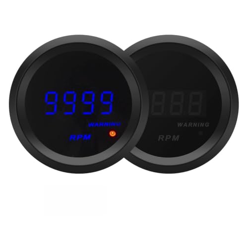 Car Digital Gauge 52mm Blue LED Automobile Meter… (RPM Gauge) - style: RPM Gauge
