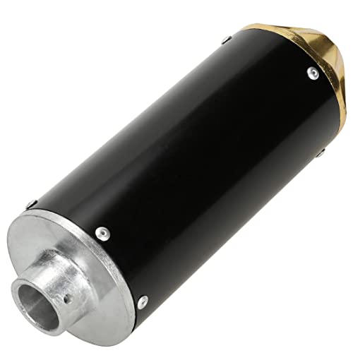 FVRITO High Performance Exhaust Pipe Muffler Silencer Assembly Kit for CRF50 XR50 Apollo DB-x14 x18 Chinese 70cc 110cc 125cc SSR Taotao DB14 DB10 Rocketa X-pro x8 Pit Dirt Bike Motocrosss Gold - color: Gold