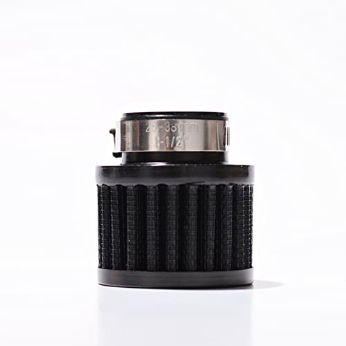 Intake Air Filter 1" Universal Auto Car Rubber End Clamp on 25mm Intake Air Filter Black
