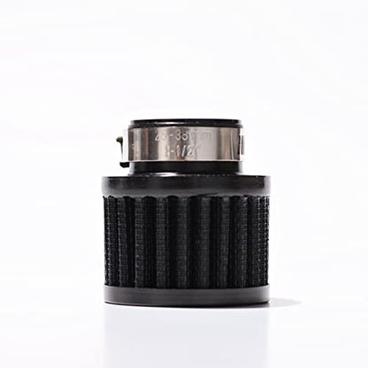 Intake Air Filter 1" Universal Auto Car Rubber End Clamp on 25mm Intake Air Filter Black
