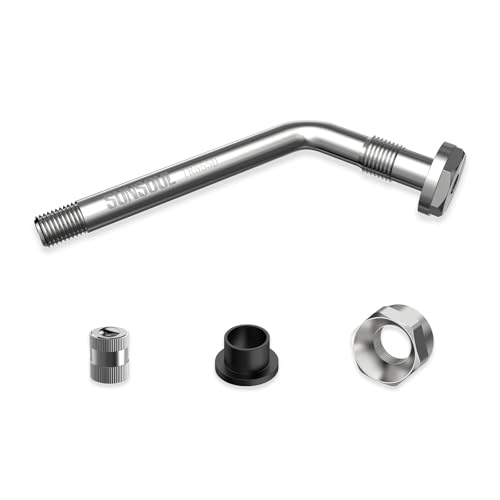 SUNSOUL TR555D 10Pcs Truck Valve Stems, 60 Degree Bend for 0.382" Rim Hole - color: TR555D-10pcs