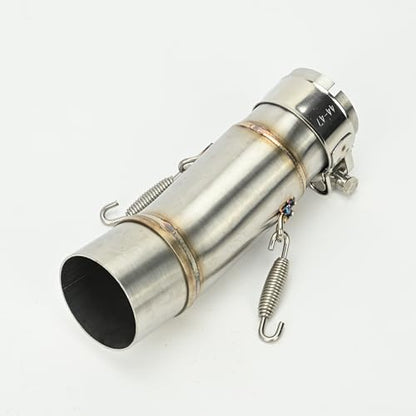 Motorcycle Exhaust Mid Pipe Compatible with Kawasaki Ninja 400 Z400