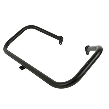 TCT-MOTORPARTS 1 1/4" Highway Engine Guard Crash Bar/Footpeg Mount Fit For Harley Touring Street Glide Electra Glide FLHT Road King 1997-2008 - color: Black Engine Crash Bar+Footpegs #1