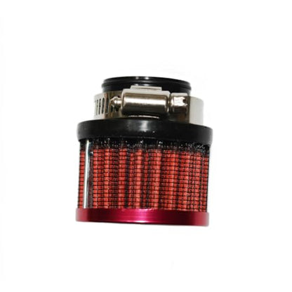 Auto Car Universal Rubber End Clamp on 25mm 1" Intake Air Filter with Adjustable Clamp (Red)