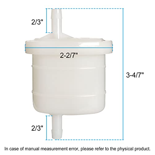 Replacement 6K8-24560-21-00 Fuel Filter 2PCS for Ya maha Jet Ski - Filter Assembly Compatible with Ya maha WaveRunner GP760 WR650, WaveVenture WVT1100, WaveRaider, Super Jet Water Craft