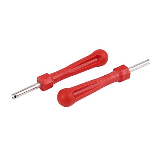 X AUTOHAUX 20pcs Tire Repair Tool Single Head Car Tyre Valve Stem Core Remover Universal - size: 18 x 13.5 x 3 cm