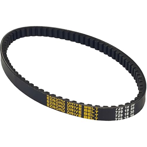 EZROAD CVT Drive Belt 729-18-30 for GY6 Long Case 50cc QMB139 Scooter Engine 4 Stroke with 12" Rear Wheel 729 mm X 18 mm Groove Angle 30 Motor Transmission ATV Go Kart
