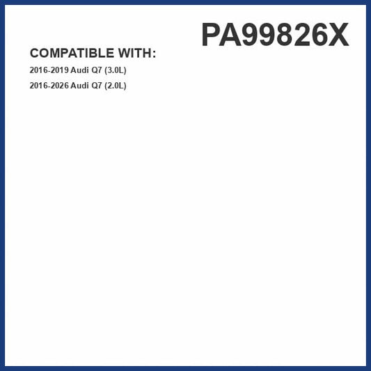 HIGHFLOW PA99826X High Performance, Pre-Oiled Disposable Engine Air Filter | Fits 2016-2019 Audi Q7 3.0L; 2023-2026 Q7 2.0L - size: HIGHFLOW