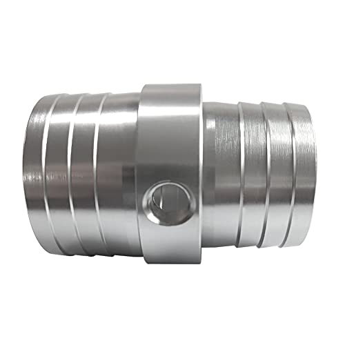 1-1/2" to 1-3/4" Aluminum Hose Barb Fitting with 1/8" NPT Port - size: 1-1/2"-1-3/4" with 1/8"NPT port