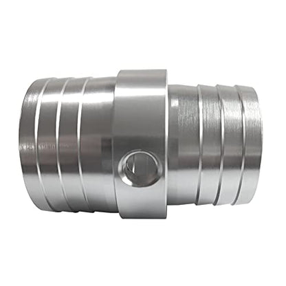 1-1/2" to 1-3/4" Aluminum Hose Barb Fitting with 1/8" NPT Port - size: 1-1/2"-1-3/4" with 1/8"NPT port
