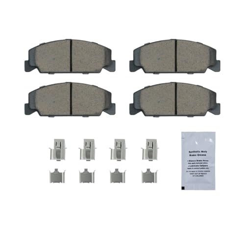 HUSCH Front Ceramic Brake Pad Kit Fit For Honda Civic 1988-2000 - size: D273-7178