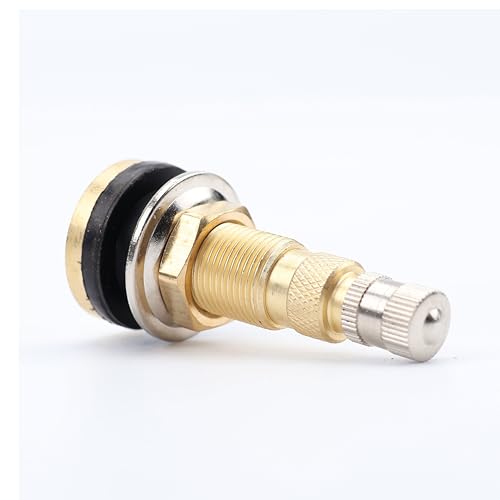 TR618A Valve Stem Clamp-in Tubeless Brass Air Liquid Tire Valve Stem for Tractor Grader Backhoe Applications Industrial Agricultural Tires (10 PCS) - size: TR618
