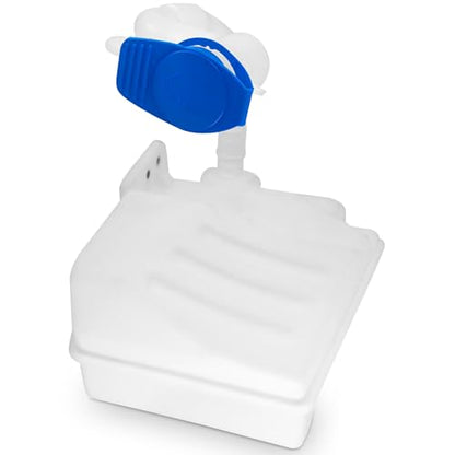 PartsFlow 603-647 Windshield Washer Fluid Reservoir Tank With Cap Compatible With 2005-2016 Volkswagen Eos/Golf/Rabbit/Jetta Compatible With 2006-2013 Audi A3/A3 Quattro1K0955453S - color: 603-647