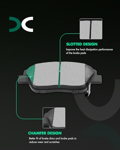 Brake and Rotors Kits,SCITOO 4pcs Brake Rotors & 8pcs Ceramic Brake Pads - size: 31427+D1444 & 31424+D1445 [4+8PCS]