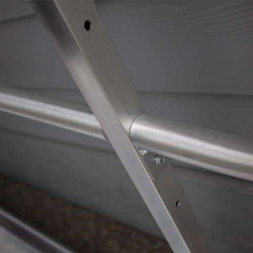 EZ-ACCESS - Portable Wheelchair Ramp and Aluminum Ramp with Handrails - Heavy Duty Mobility Device, Handicap Ramp with Solid Surface for Steps, Home Access & Vehicle Transport - 3G 3-Foot - size: 36 Inch (Pack of 1), style: Ramp + two-line rail