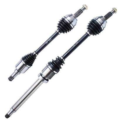 Detroit Axle - Front Left Right CV Axle Shafts + Front Lower Control Arms - size: 4CX32095/4PC