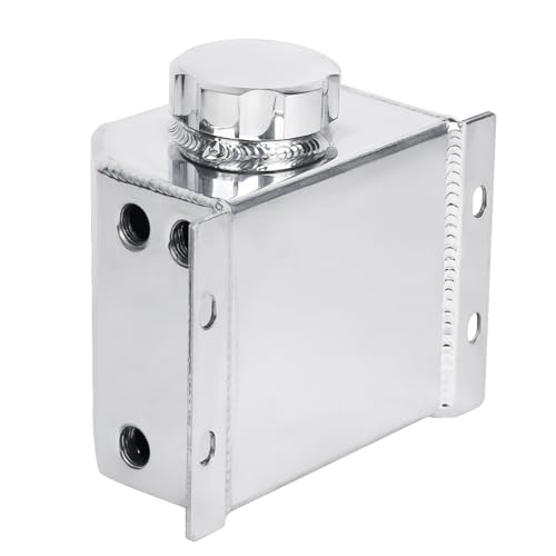 LokoCar Coolant Expansion Reservoir Tank 1L Universal Aluminum Silver - color: Silver, size: 1 Litre