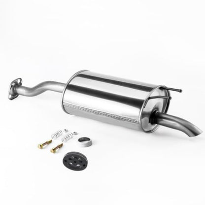 409 Stainless Steel Rear Exhaust Muffler for 2012-2015 Honda Civic HC09 - size: w/ Hanger For 2012-2015 Honda Civic