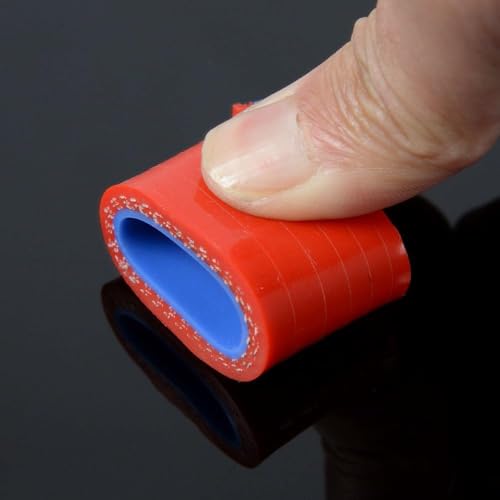 Silicone Radiator Coolant Hose Upper and Lower with Clamps compatible with Chevy Silverado 1999 2000 2001 2002 2003 2004 2005 2006 (Red) - color: Red