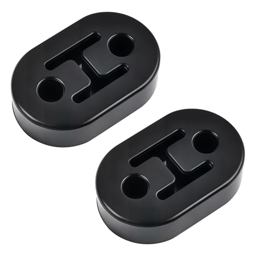 evil energy Exhaust Hanger, 2-Hole Universal Muffler Hanger, Reduces Vibration & Noise, EPDM Rubber Exhaust Bushing, 4PCS - style: 2 Holes