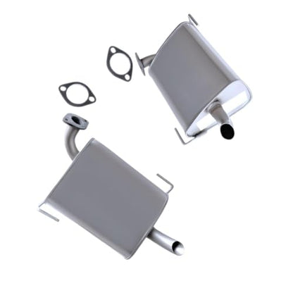 Exhaust Pair of Muffler Compatible for 2005-2009 Subaru Outback 2.5L | Stainless Steel | Northeastern Exhaust | Free Gaskets Included | Direct-Fit Replacement
