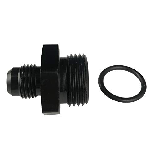 6AN Male Flare to 8AN Male Fuel Pump Rail Fitting Aluminum Hose Adapter with AN8 O-ring Boss ORB - size: 6AN to 8AN orb