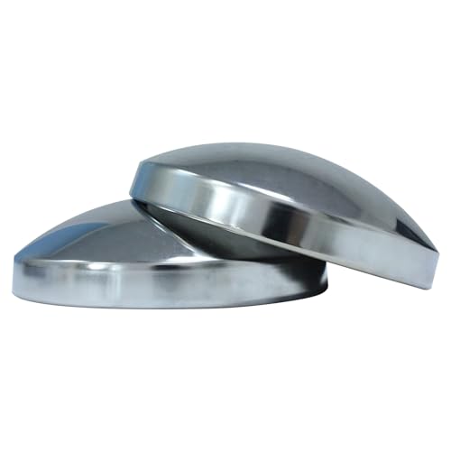 4PCS Rear Wheel Hub Cap Covers for Semi Truck Metal 8" Dome Style