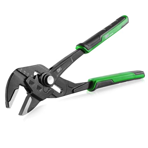SK 10" Pliers Wrench, Smooth Parallel Jaw Water Pump Pliers, CR-V Steel - size: 10-inch Single