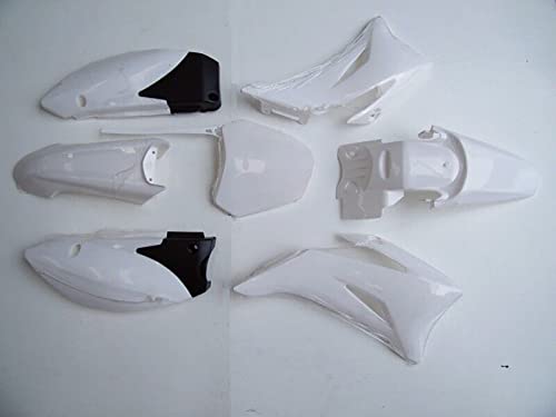 White Plastics Fender Kit + Fuel Tank for TTR110 Dirt Bike 125cc/140/150c