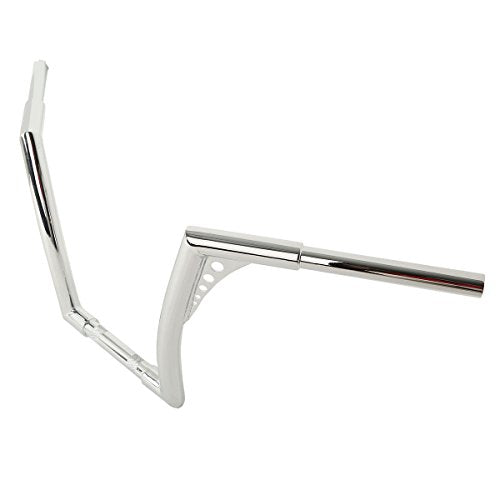 XMT-MOTO 12" Rise 1-1/4 Ape Hangers Handlebar Fit For Harley FLST FXST XL - color: Chrome, size: 12 INCH