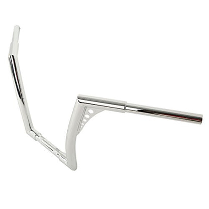XMT-MOTO 12" Rise 1-1/4 Ape Hangers Handlebar Fit For Harley FLST FXST XL - color: Chrome, size: 12 INCH