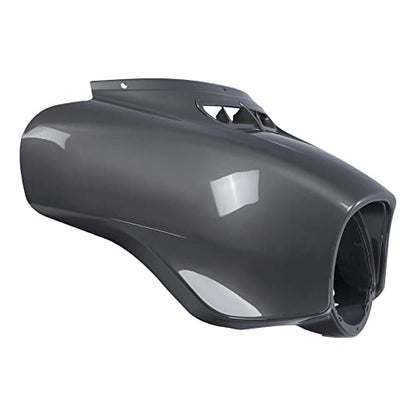 HR3 Industrial Gray Batwing Outer Fairing Body + Vent Trim Compatible with 2014-2023 Harley Touring Electra Glide Street Glide Ultra Limited - color: Industrial Gray