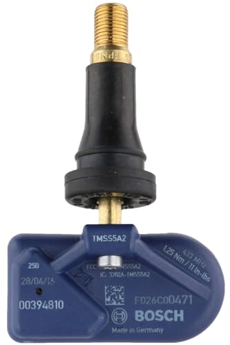 Bosch QF0471 Universal TPMS Sensor, 315MHz/433MHz, Rubber Stem