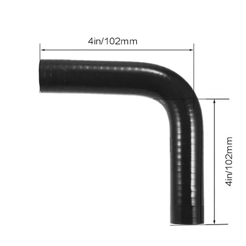 ID 5/8" 16mm 90 Degree Elbow Coupler Heater Hose Silicone 4-Ply - size: ID 5/8"