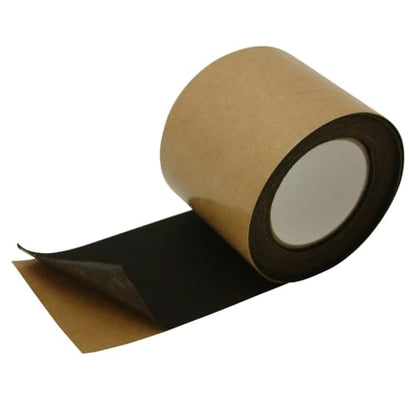 FindTape Polyester 1mm Felt Tape – 4 in. x 15 ft. Felt Strips with Adhesive Backing and Furniture Strips, Great for Arts and Crafts, Classrooms, and Protecting Furniture (Black) - size: 4 in x 15 ft