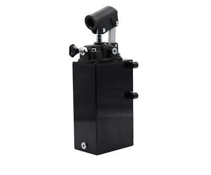 Spare Parts Holland - Single Acting Hydraulic Piston Hand Pump with Release Knob, Hand Operated Hydraulic Pump 3/8" NPTF Ports (1.5 CID 3 Qrt Tank (0.80 Gal) - size: 1.5 CID 3 Lt. tank (0.80 Gal)