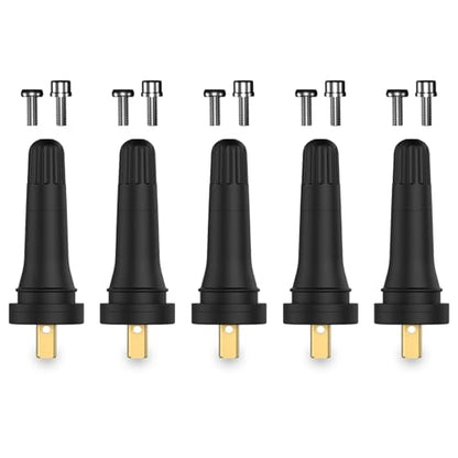 SUNSOUL TPMS 20008 Replacement Tire Pressure Sensor Rubber Valve Stems for 0.453 inch 11.5mm Rim Holes on Standard Vehicle Tires, Pack of 5 Sets TPMS Valve Stems - color: TPMS20008-5pcs