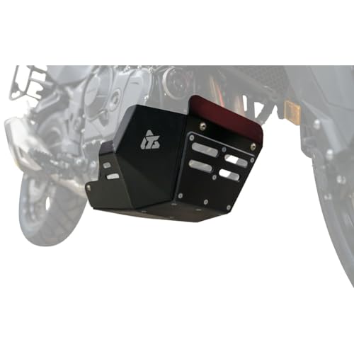 Tusk Crash Bars with Quiet Glide ADV Skid Plate Kit (Black) Compatible with Honda Transalp XL750 2024-2025