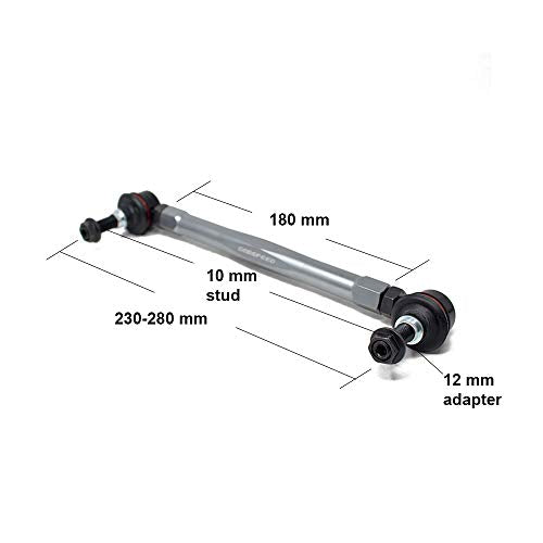 Godspeed(SB-TR-180-12) Univrsal Front Sway Bar Adjustable Links 230mm-280mm / 10mm Bolt