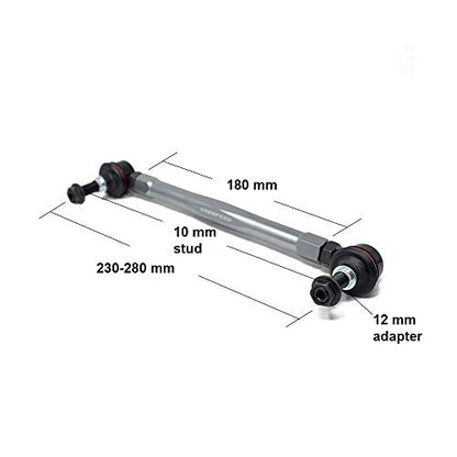 Godspeed(SB-TR-180-12) Univrsal Front Sway Bar Adjustable Links 230mm-280mm / 10mm Bolt