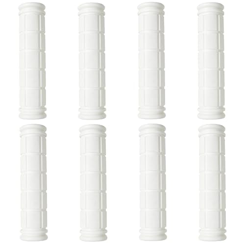 4 Pairs Bicycle Handle Bar Grips Mushroom Grips for BMX/MTB/Road Mountain Bikes - color: white