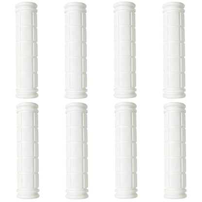 4 Pairs Bicycle Handle Bar Grips Mushroom Grips for BMX/MTB/Road Mountain Bikes - color: white